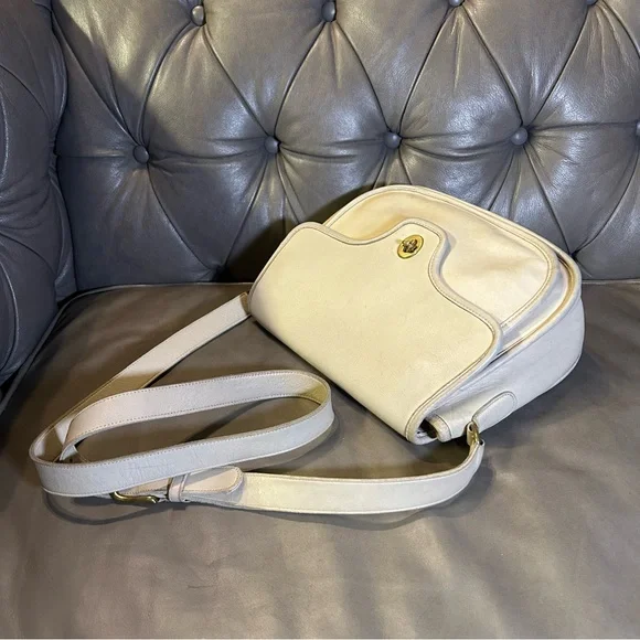 Vintage COACH Lenox Bone Crossbody / Shoulder Bag Made in US #9076 VTG Rare - Picture 17 of 17